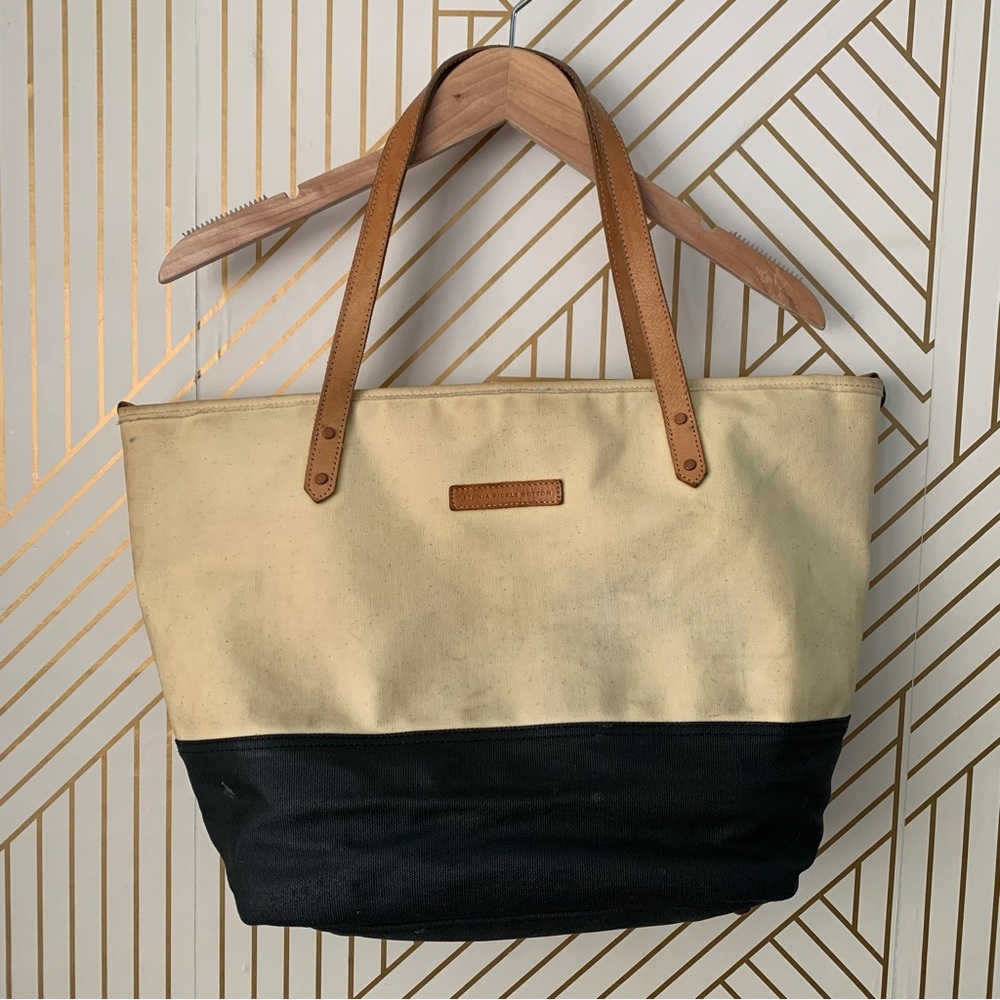 🍀 3/$30 Petunia Pickle Bottom Diaper Tote two toned - Picture 10 of 11
